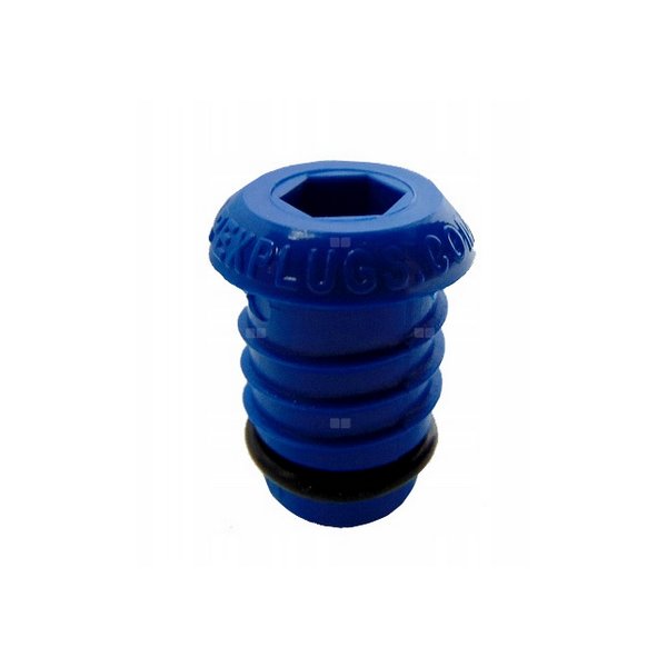 Korek do prób ciśnieniowych QIK Niebieski, PERT/PEX, śred. 16 mm