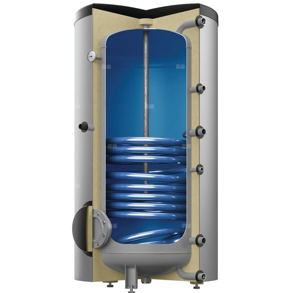 Pojemnościowy podgrzewacz wody Storatherm Aqua AF 150/1M_B 1 wężownica, srebrny, klasa energetyczna B
