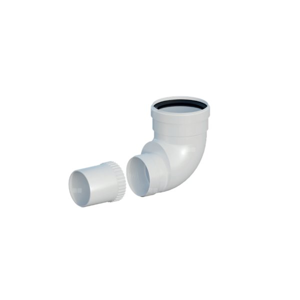 Kolano PP 87 st. redukcyjne DN60/80mm z uszczelką [EPDM] skręcane