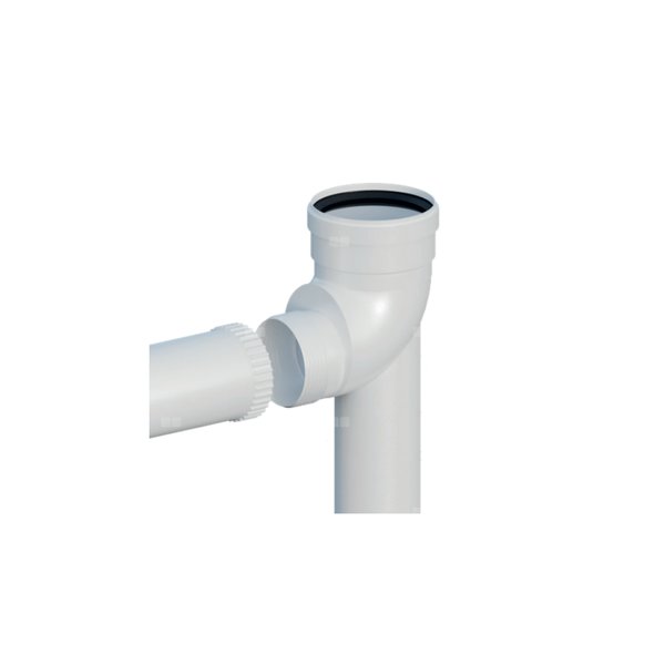 Kolano PP 87 st. redukcyjne DN60/80mm skręcane na podstawie z przedłużeniem L500mm z uszczelką [EPDM]