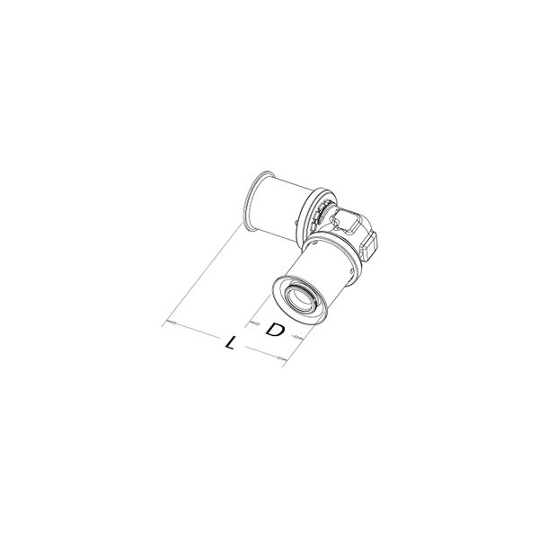 Kolano 90º 63 x 63 mm