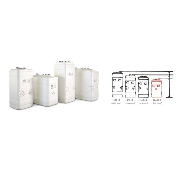 Zbiornik dwuścienny 1000 l KWT - C