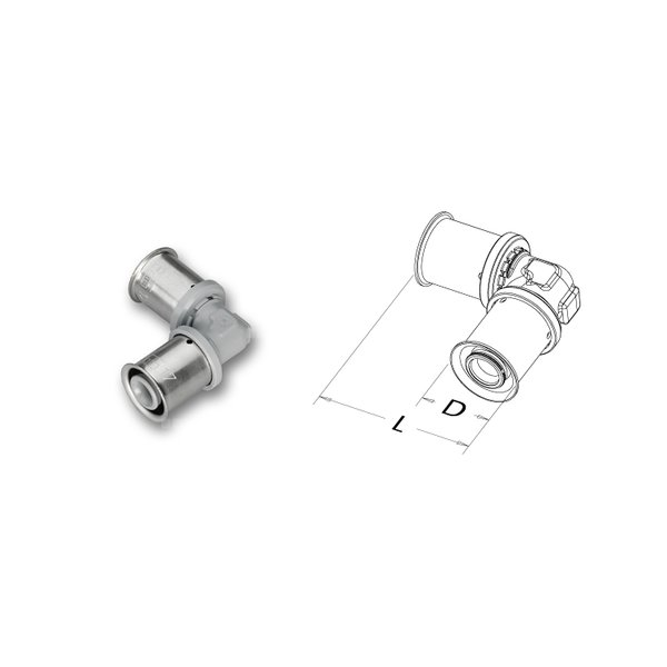 PPSU-Kolano 90º 14 x 14 mm