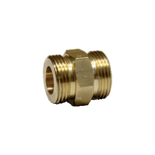 Nypel RUMET mosiądz 1/4'' x 1/4'' (GZ), z uszczelką