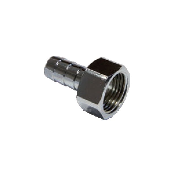 Złącze dwójnik proste RUMET wężyk Mosiądz niklowany 1/2'' x 10 mm (GW)
