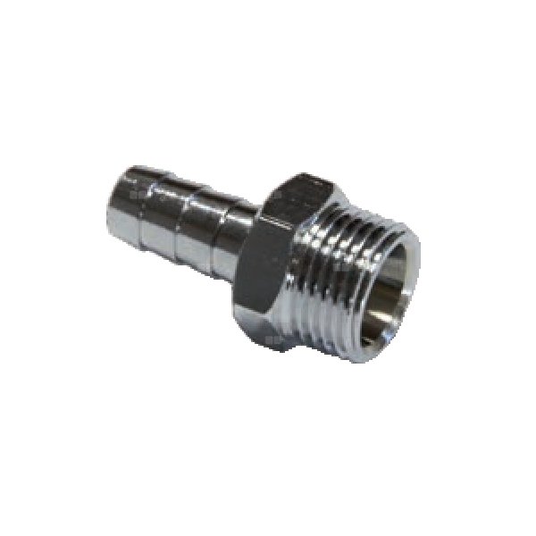 Złącze dwójnik proste RUMET wężyk Mosiądz niklowany 1/2'' x 10 mm (GZ)