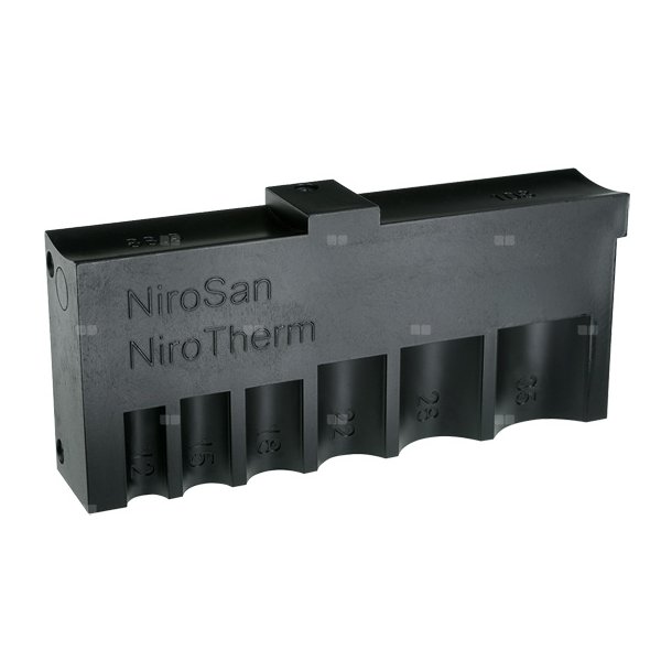 Uniwersalny szablon do oznakowania rur NiroSan® i Niro-Therm z uchwytem na marker 15-108