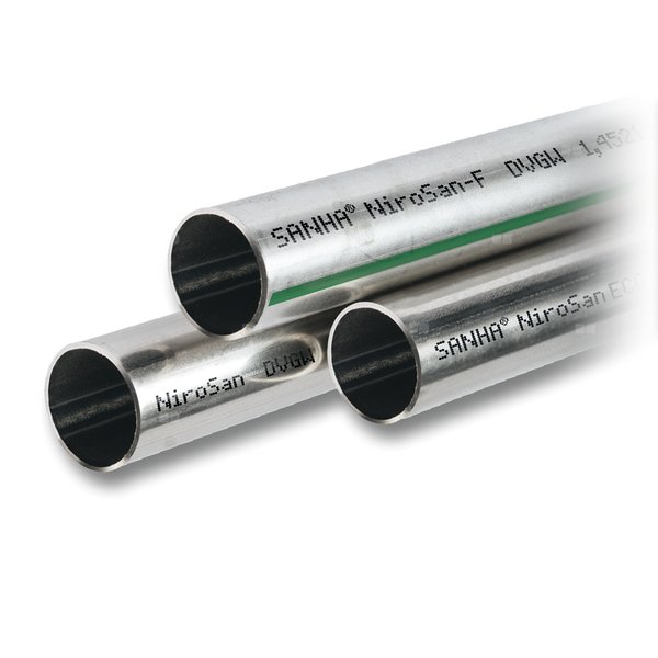 Rura stal nierdzewna SANHA NiroSan F  108 gr. ścianki 2 mm, długość 6000 mm
