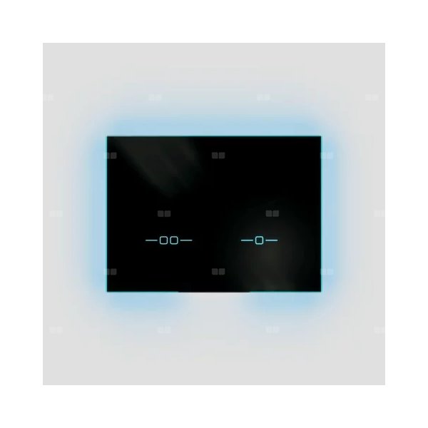 Przycisk elektroniczny INEO SCOP czarne szkło/LED