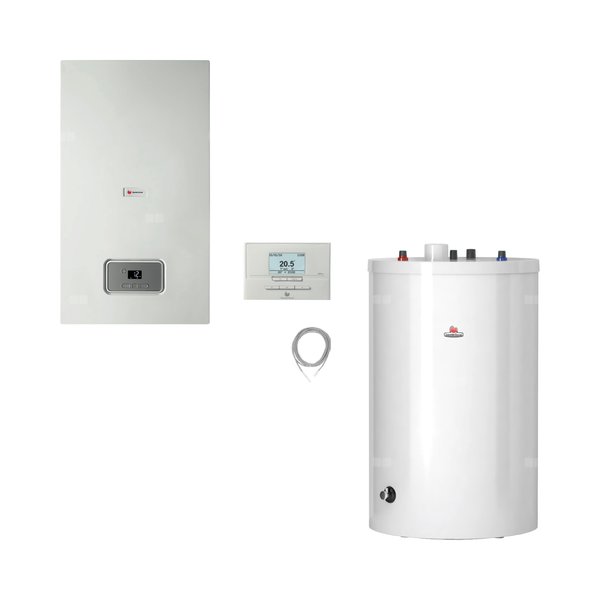 Pakiet - Kocioł gazowy jednofunkcyjny SAUNIER DUVAL Thelia Condens AS 18 kondensacyjny wiszący 5.3 - 19.1 kW + Regulatorsystemowy MiPro + Zasobnik c.w.uFE 120/6 BM