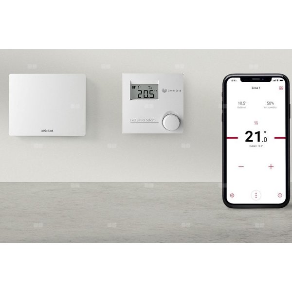Zestaw regulacyjny dla 1 OG dla kotłów.  Pakiet SR 940f + SRT 50/2. Pogodowy regulator internetowy dla 1 obiegu grzewczego z termostatem przewodowym