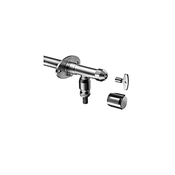 POLAR II zawór zewnętrzny 1/2" mrozoodporny COMFORT + głowica na klucz nasadowy