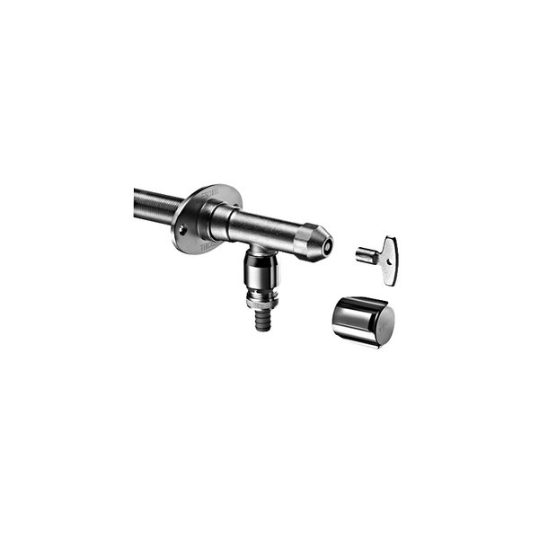 POLAR II set zawór zewnętrzny 1/2" mrozoodporny COMFORT + głowica na klucz nasadowy