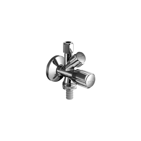 Kombinowany zawór kątowy COMFORT 1/2" chrom z AZZ