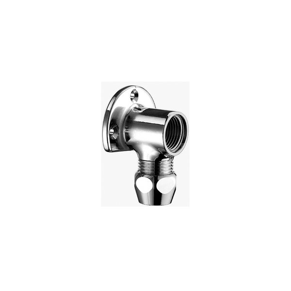Trójnik z tarcza scienna 1/2"x10, chrom