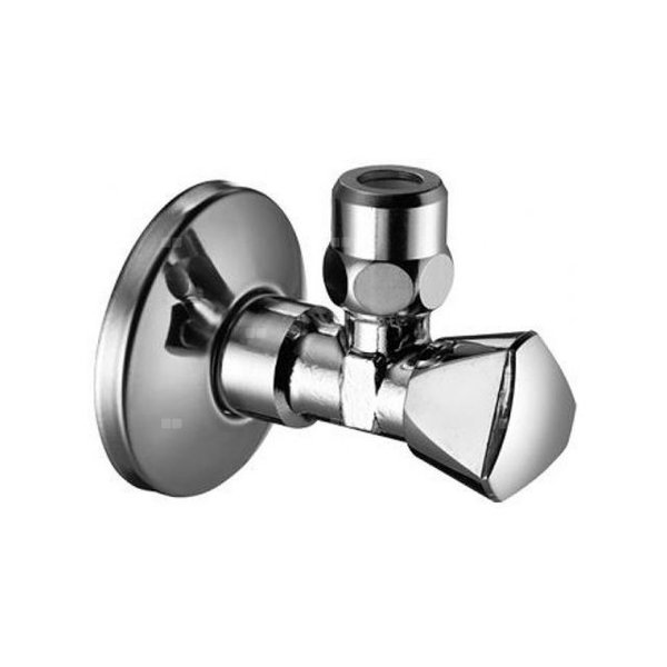 Zawór kątowy SANLAND 1/2" chrom z nakretka