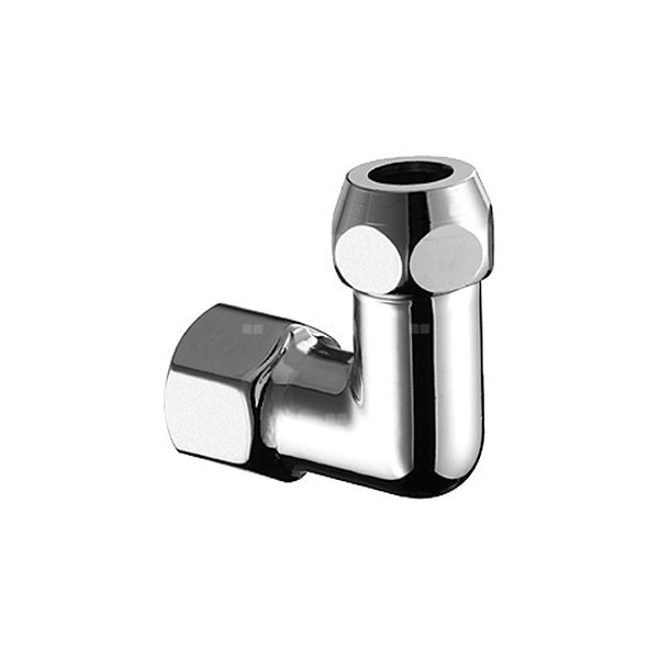 Złącze kątowe SCHELL, mosiądz do wody pitnej (chrom), 1/2 x 3/8 (GW x GZ)
