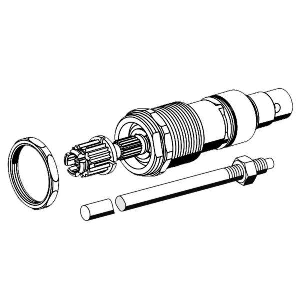 Głowica POLAR II set z wrzecionem,, długość wrzeciona 488 mm