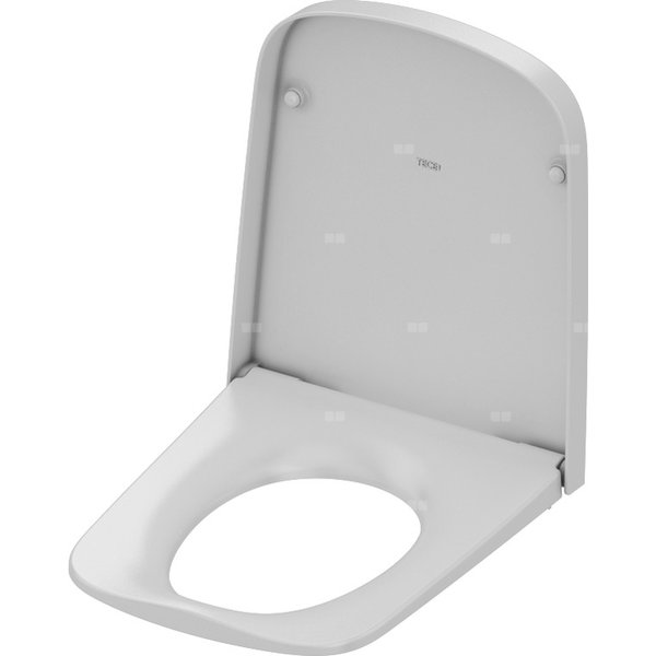 Deska sedesowa wolnoopadająca TECE one z pokrywą CLASSIC duroplast, kolor: biały, zawias: metal chromowany