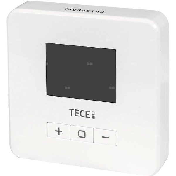 TECEfloor - termostat z podświetlanym wyświetlaczem, podświetlenie ekranu w kolorze niebieskim