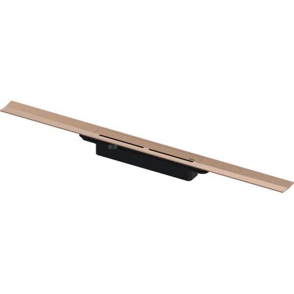 Odpływ prysznicowy liniowy TECE drainprofile, 900 x 55 x 8 mm, czerwone złoto szczotkowane