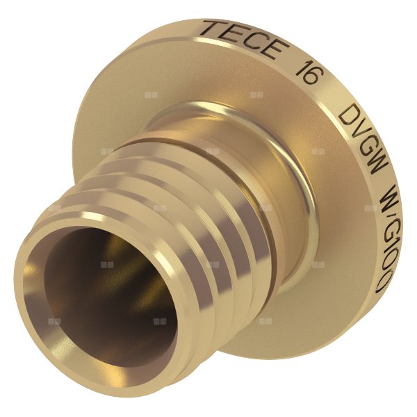 Korek TECE flex mosiądz końcówka wtykowa (14 mm)