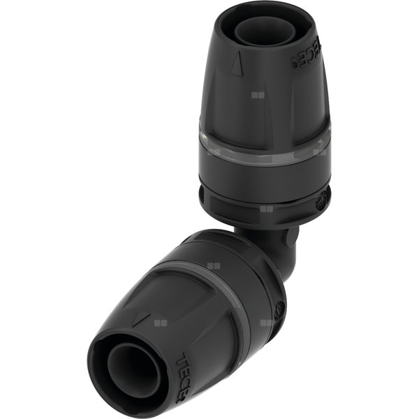 Kolano 90' TECE logo trzyczęściowy, tworzywo, 63 mm (pz x pz)