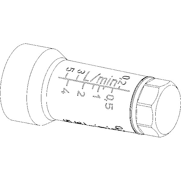 TECEfloor szklanka przepływomierza 02-5,0 l/min