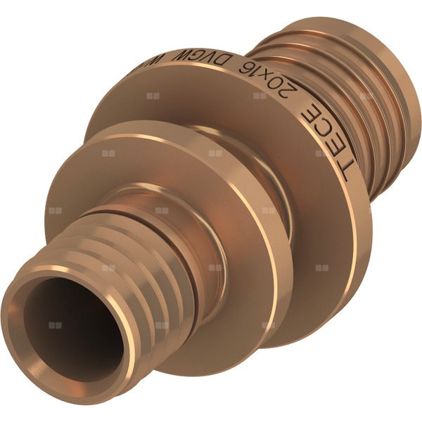 Złączka TECE flex redukcja, brąz, 20 mm x 16 mm (zz x zz)