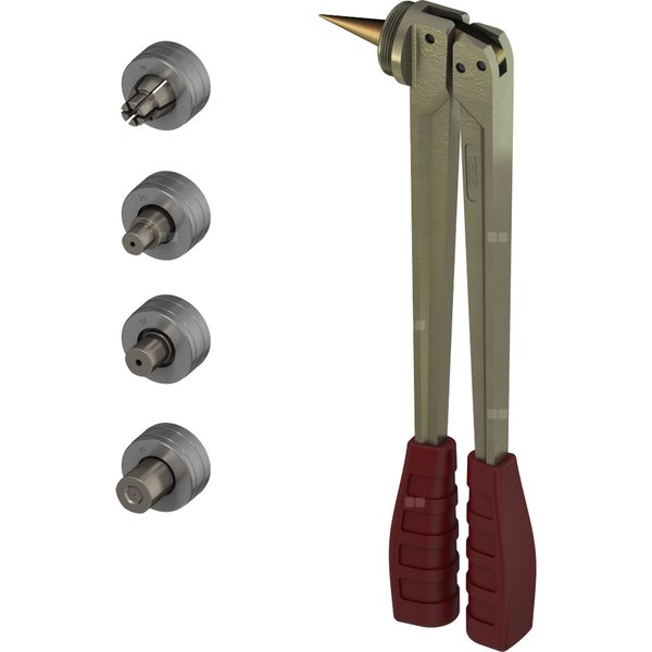 TECEflex ręczne narzędzie kalibrujące typu RAZ-V w zakresie średnic 16 - 32 mm.