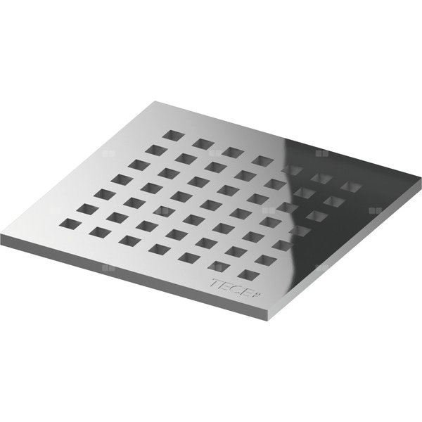 Ruszt ozdobny quadratum 142 x 142 mm do odpływu prysznicowego ze stali nierdzewnej TECE drainpoint S
