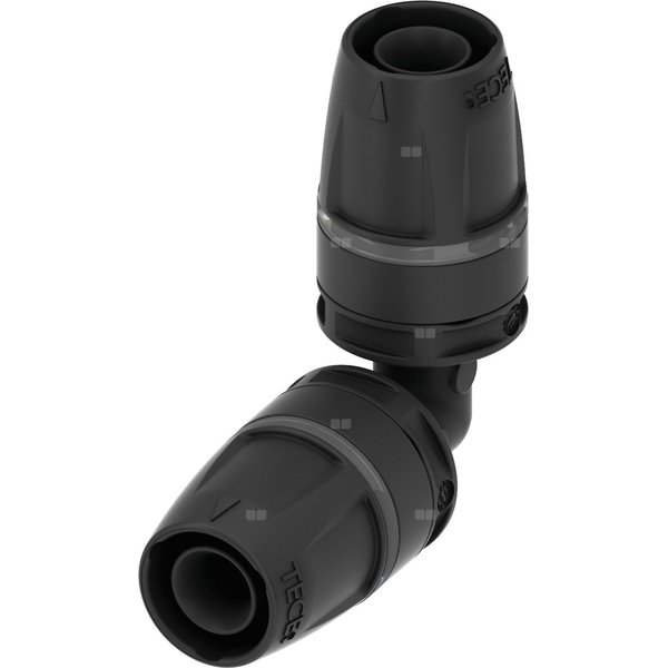 Kolano 90' TECE logo trzyczęściowy, tworzywo, 16 mm (pz x pz)