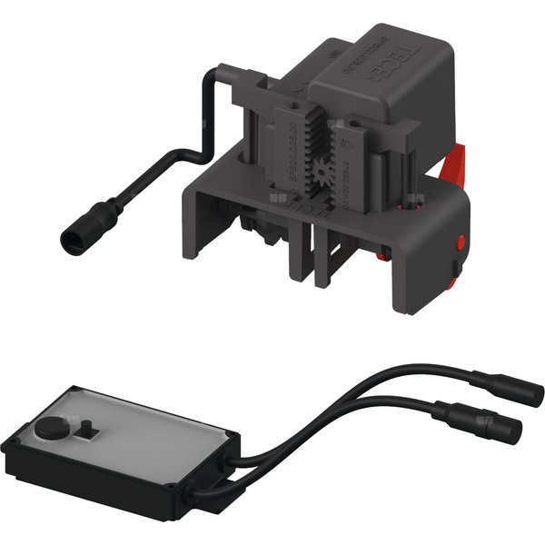 Mechanizm spłukujący elektroniczny do WC TECE planus 12 V, przycisk elektryczny montowany na poręczy - wersja bezprzewodowa