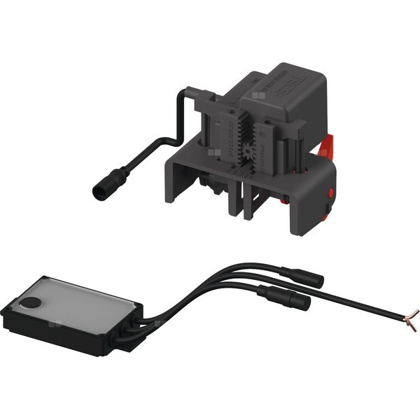 Mechanizm spłukujący elektroniczny do WC TECE planus 12 V, przycisk elektryczny montowany na poręczy - wersja przewodowa