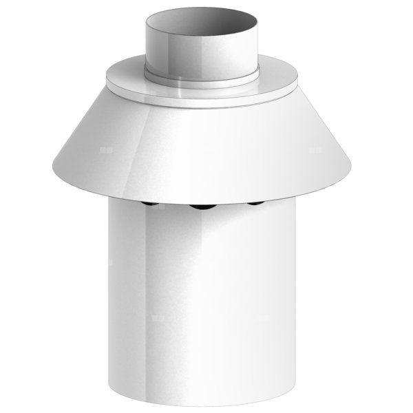 Zakończenie pionowe systemu TWIN długość 250mm fi80/125mm