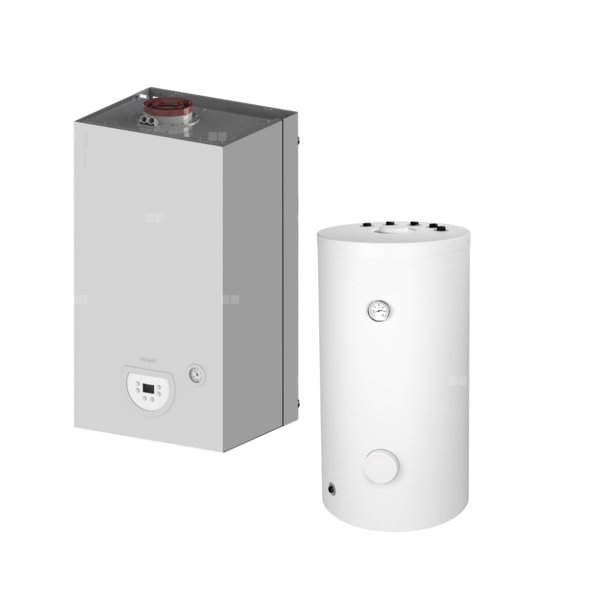 Pakiet 1 z kotłem i zasobnikiem SWK 100l - Kocioł gazowy jednofunkcyjny TERMET SILVER PRO wiszący 20 kW
