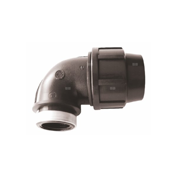 Kolano równoprzelotowe 90' UNIPAK FTS, 20 mm x 1/2'' (GZ x GW)