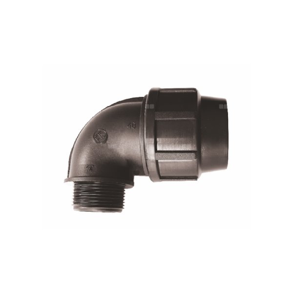 Kolano równoprzelotowe 90' UNIPAK FTS, 20 mm x 1/2'' (GZ)