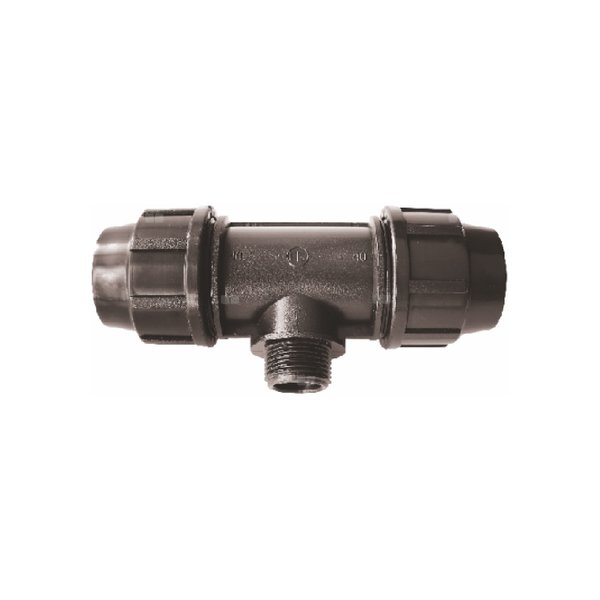 Trójnik UNIPAK FTS PP 20 mm x 1/2'' x 20 mm (połączenie zaciskowe x połączenie zaciskowe x GW)