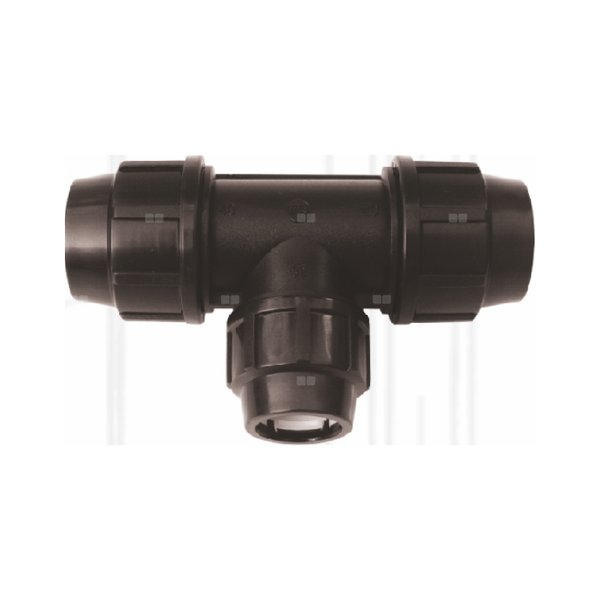 Trójnik UNIPAK FTS PP 25mm x 20 mm x 25mm (połączenie zaciskowe x połączenie zaciskowe x połączenie zaciskowe)