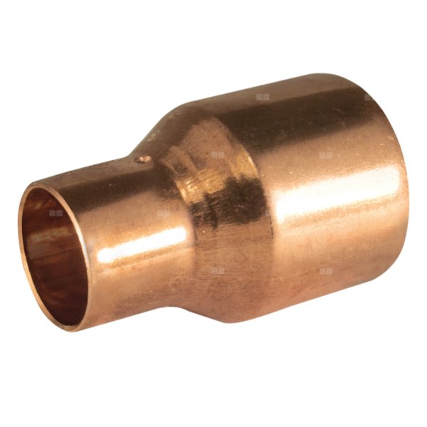 Nypel UNIPAK redukcja, miedź, 18 mm x 15 mm (lut wewnętrzny x lut zewnętrzny)