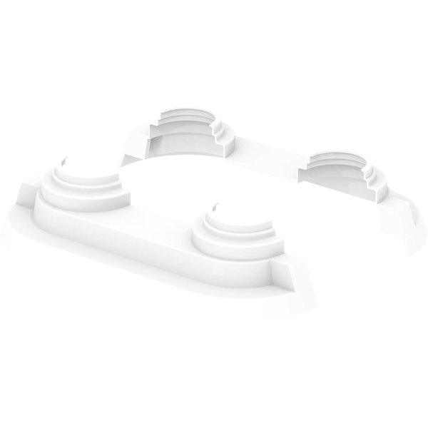 Uponor Smart Radi rozeta podwójna biała 14-20 white double