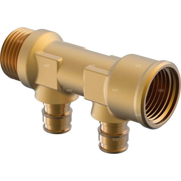 Uponor Q&E rozdzielacz PL 3/4''MT/FT 2x16 c/c35mm
