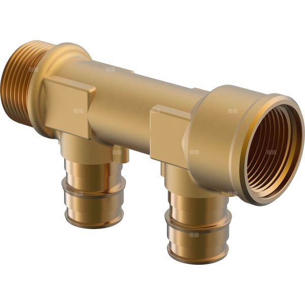 Uponor Q&E rozdzielacz PL 3/4''MT/FT 2x20 c/c40mm