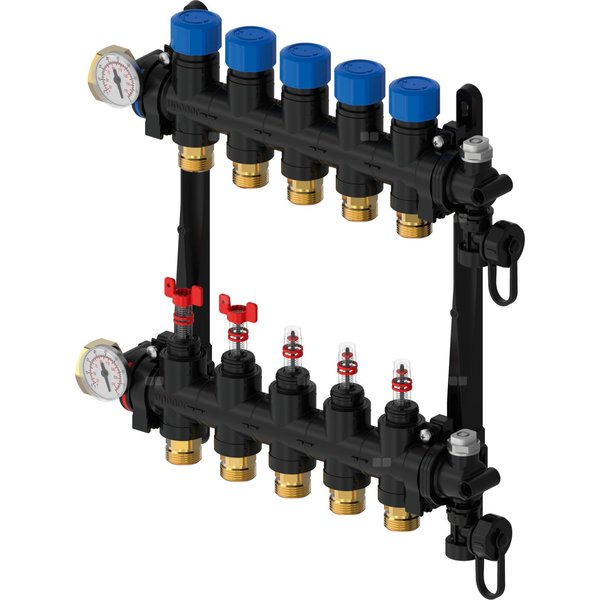 Uponor Vario M rozdz. z przepływom. FM 10xG3/4 Euro