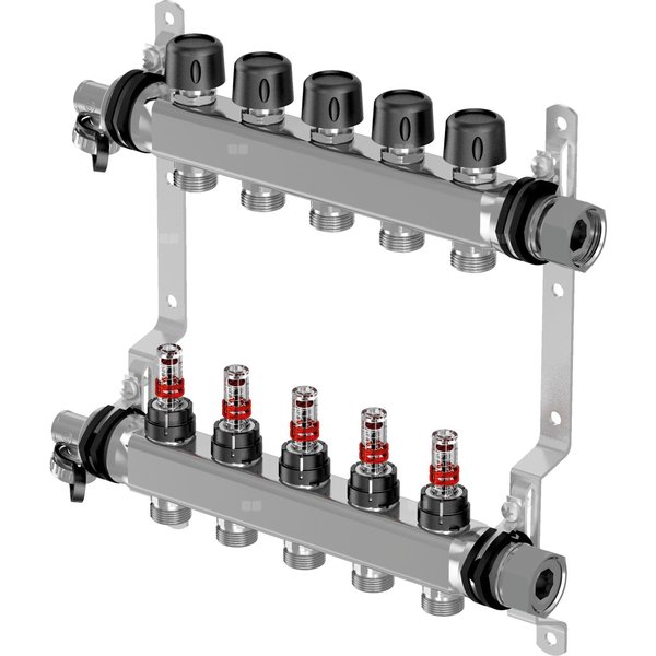Uponor Vario S rozdzielacz z przepływomierzem FM 10X