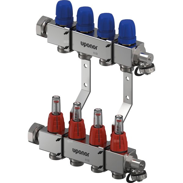 Uponor Vario C rozdzielacz z przepływomierzem FM 4X