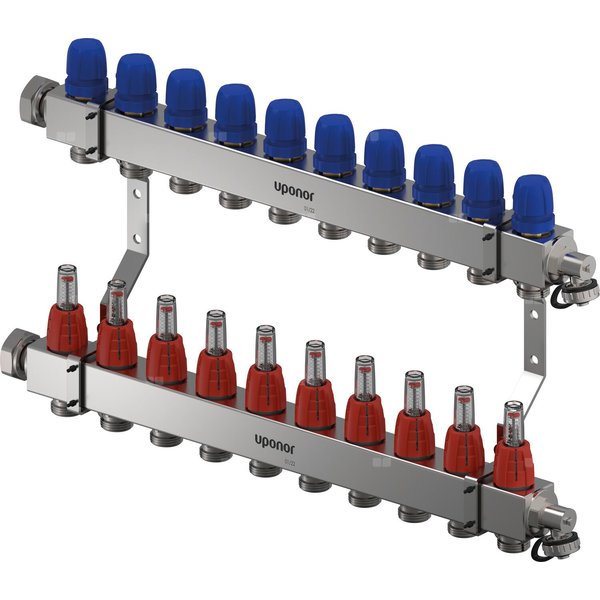 Uponor Vario C rozdzielacz z przepływomierzem FM 10X