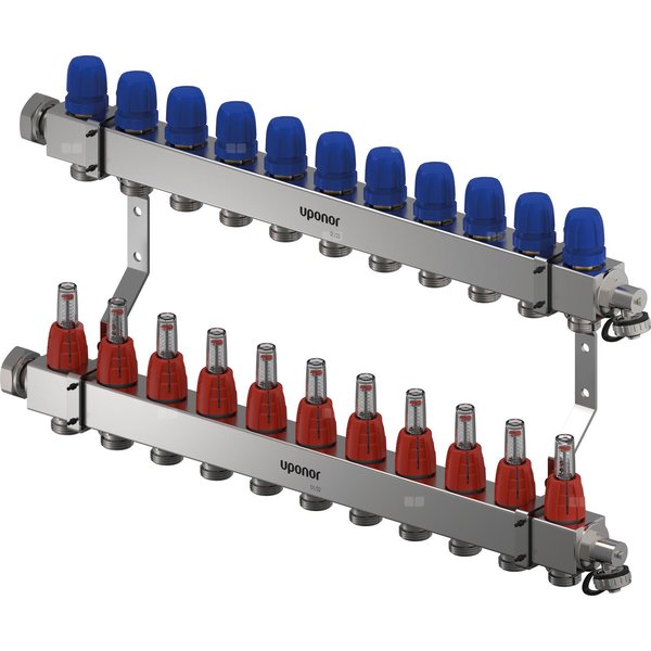 Uponor Vario C rozdzielacz z przepływomierzem FM 11X