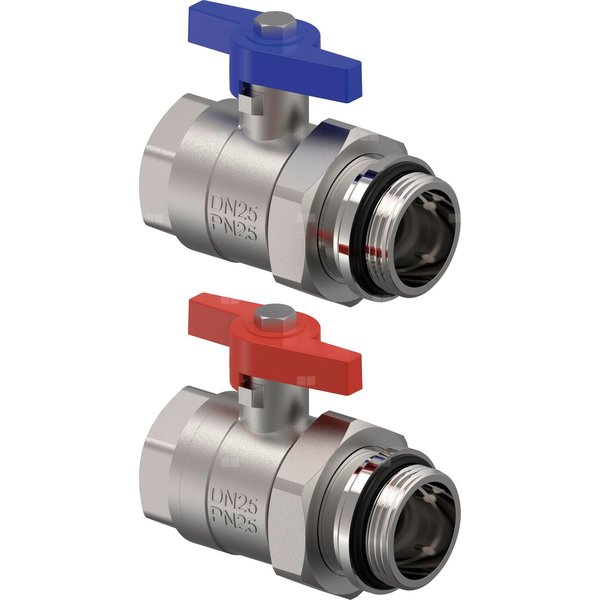 Uponor Vario zawór kulowy z ruchomą nakrętką NP G1-G1
